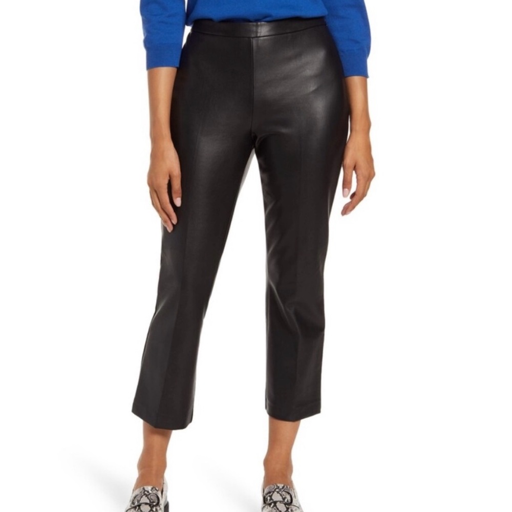 Halogen Women's Black Faux Leather Pants